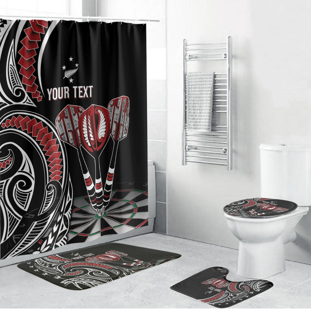 New Zealand Darts Personalized Hei Manaia Bathroom Set Classic Kowhaiwhai