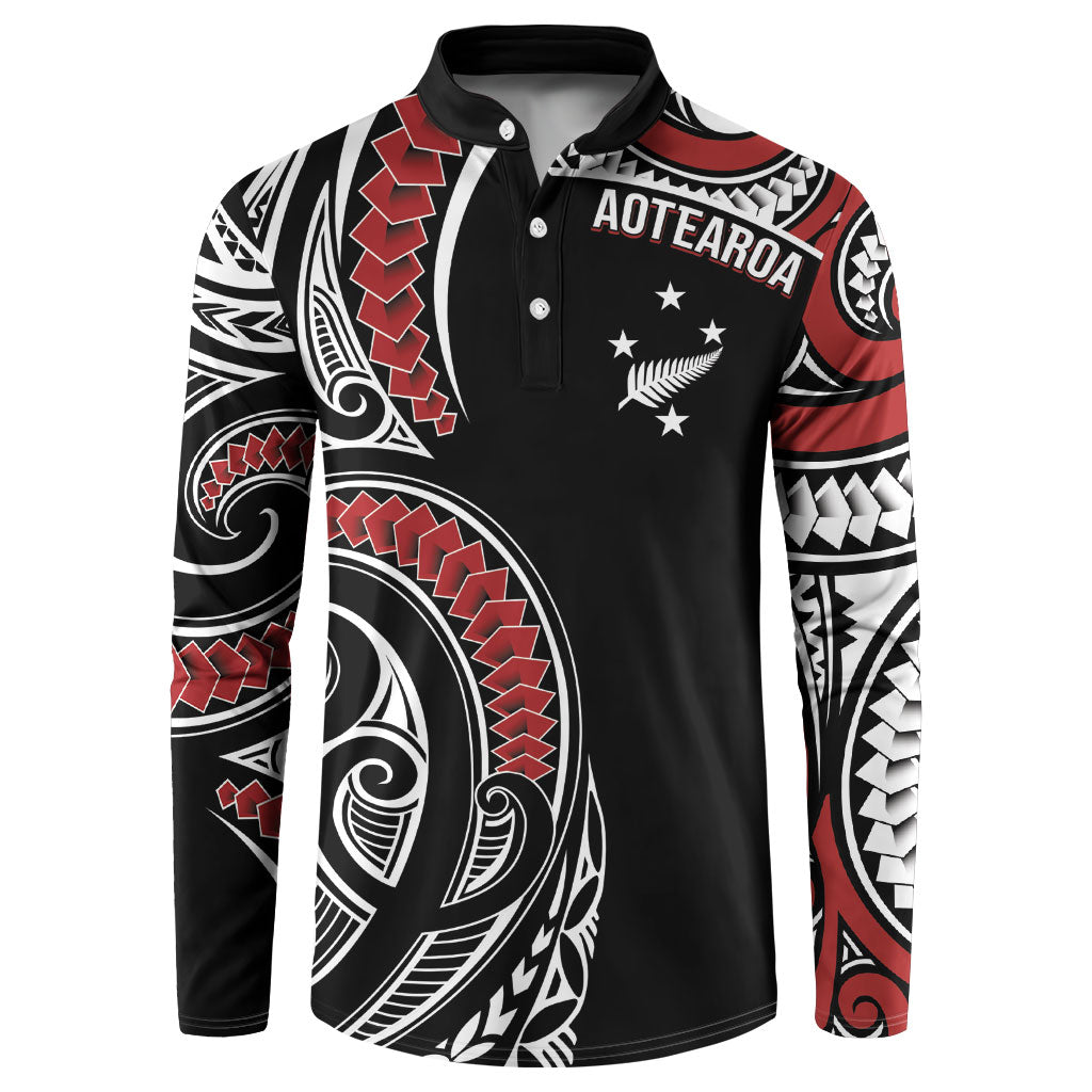 New Zealand Darts Personalized Hei Manaia Button Sweatshirt Classic Kowhaiwhai