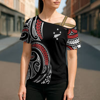 New Zealand Darts Personalized Hei Manaia Cross Shoulder Shirt Classic Kowhaiwhai