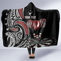 New Zealand Darts Personalized Hei Manaia Hooded Blanket Classic Kowhaiwhai