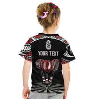 New Zealand Darts Personalized Hei Manaia Kid T Shirt Classic Kowhaiwhai