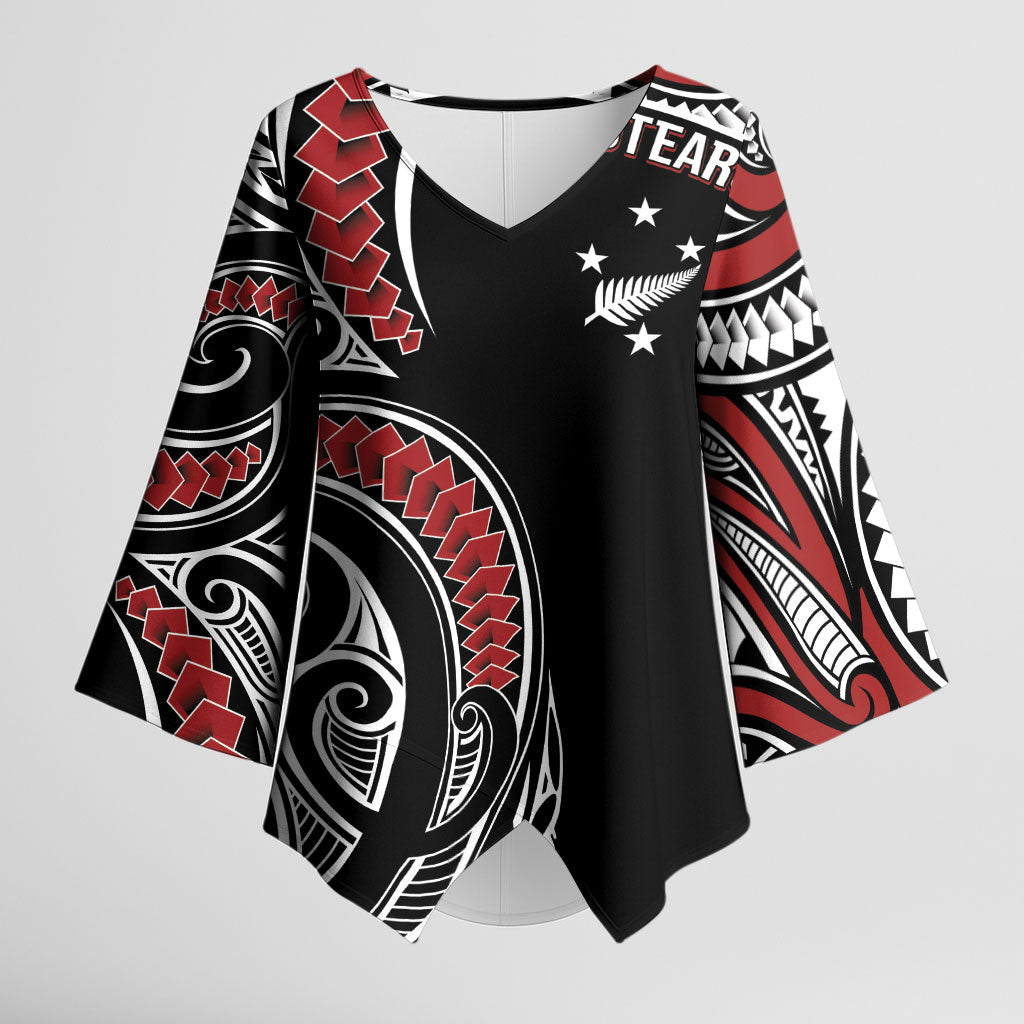 New Zealand Darts Personalized Hei Manaia Kimono Sleeve Blouse Classic Kowhaiwhai