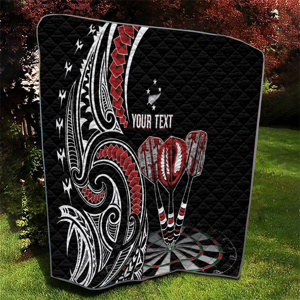New Zealand Darts Personalized Hei Manaia Quilt Classic Kowhaiwhai