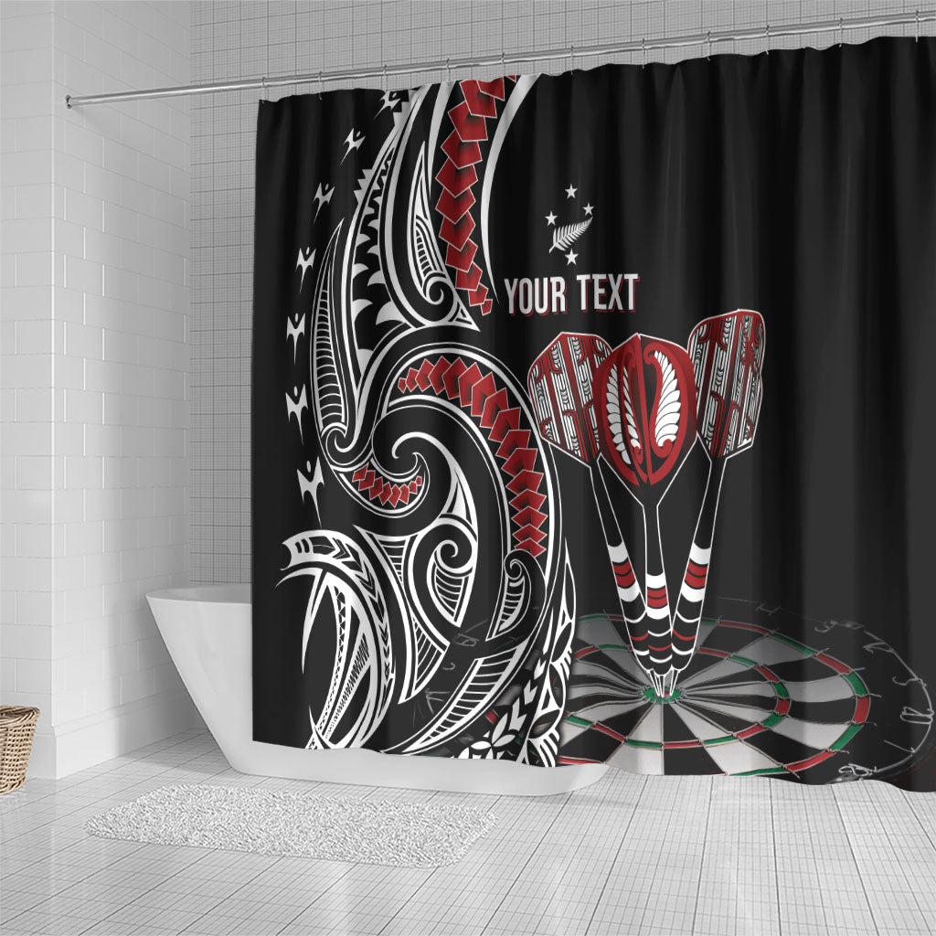 New Zealand Darts Personalized Hei Manaia Shower Curtain Classic Kowhaiwhai