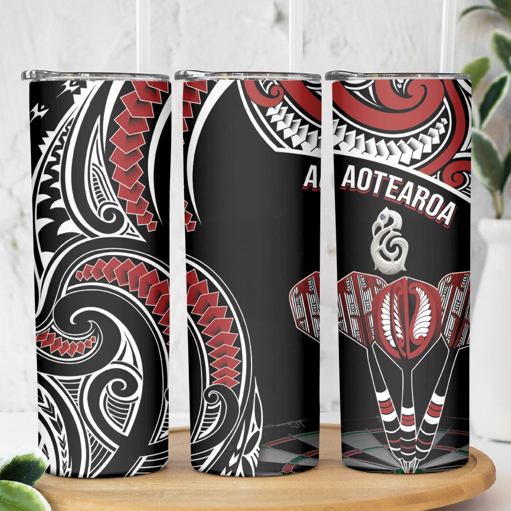 New Zealand Darts Hei Manaia Skinny Tumbler Classic Kowhaiwhai
