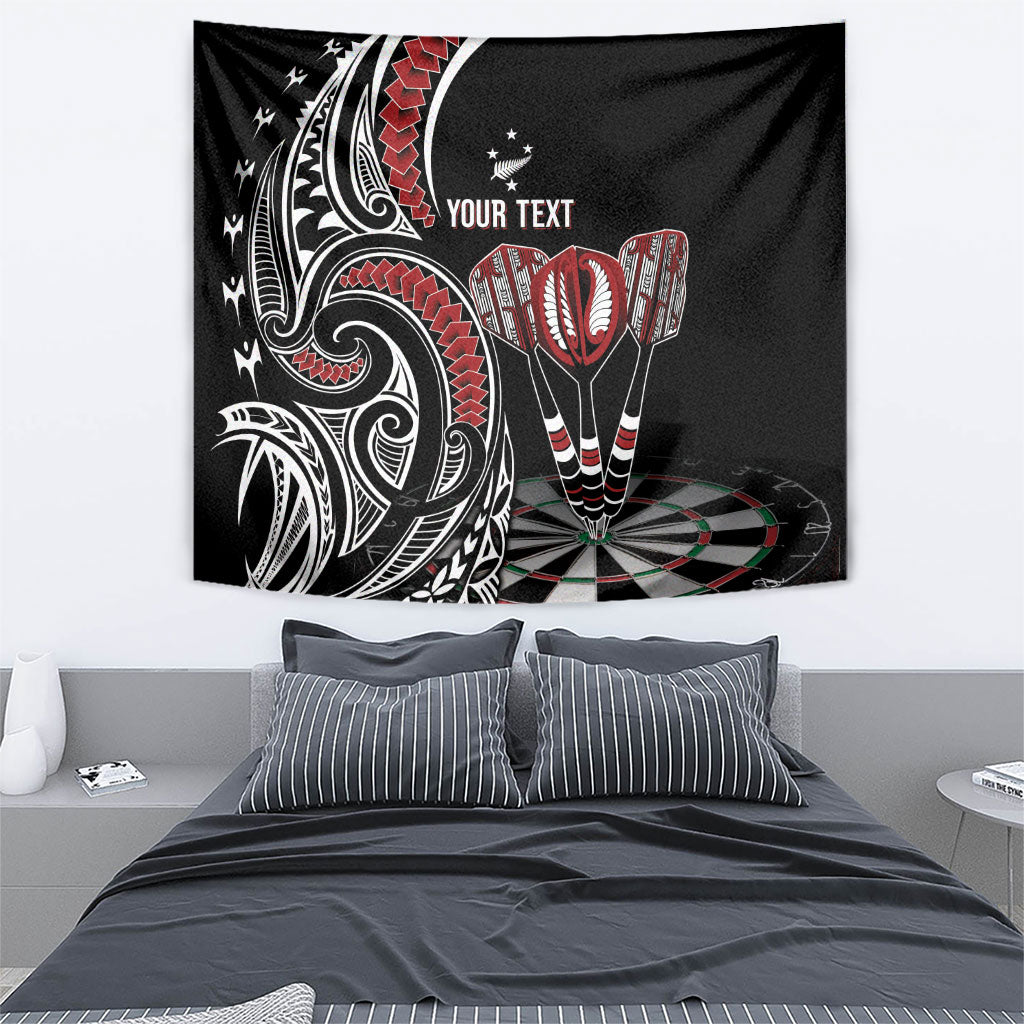 New Zealand Darts Personalized Hei Manaia Tapestry Classic Kowhaiwhai LT7 - Polynesian Pride