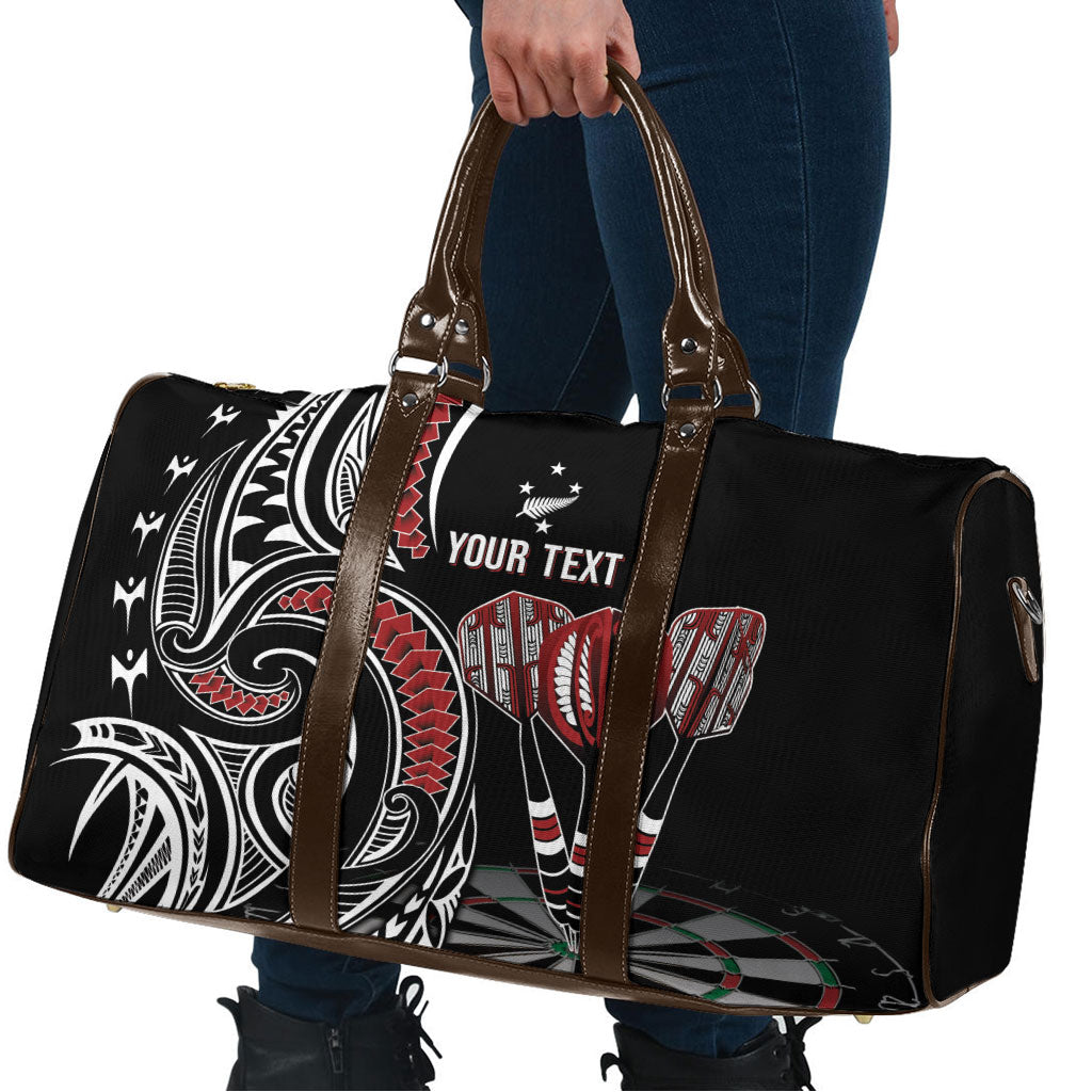 New Zealand Darts Personalized Hei Manaia Travel Bag Classic Kowhaiwhai LT7 - Polynesian Pride