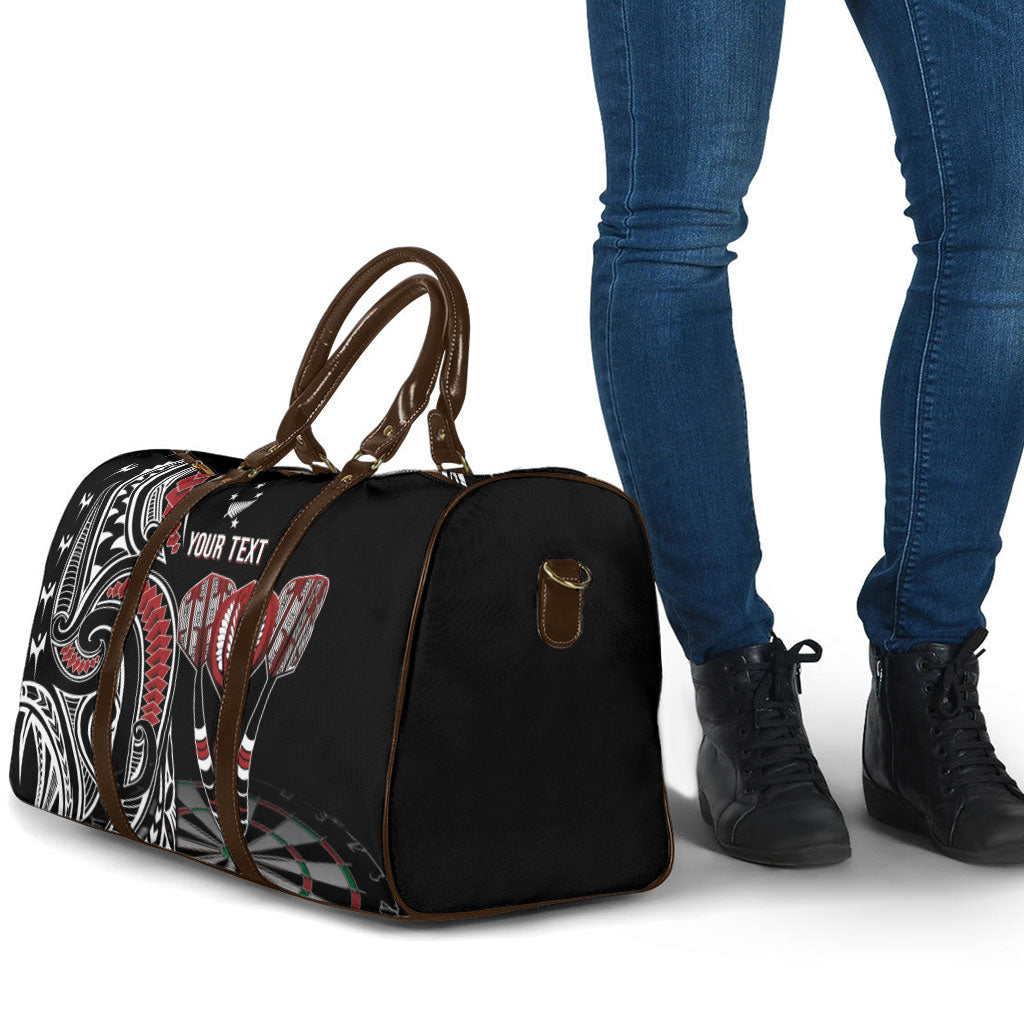 New Zealand Darts Personalized Hei Manaia Travel Bag Classic Kowhaiwhai LT7 - Polynesian Pride