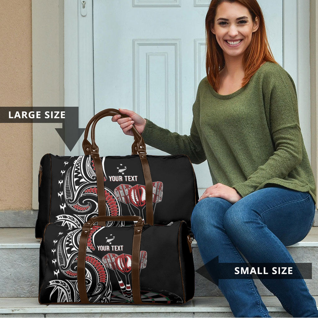 New Zealand Darts Personalized Hei Manaia Travel Bag Classic Kowhaiwhai LT7 - Polynesian Pride