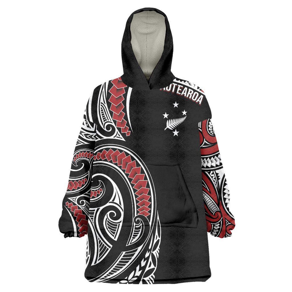 New Zealand Darts Personalized Hei Manaia Wearable Blanket Hoodie Classic Kowhaiwhai