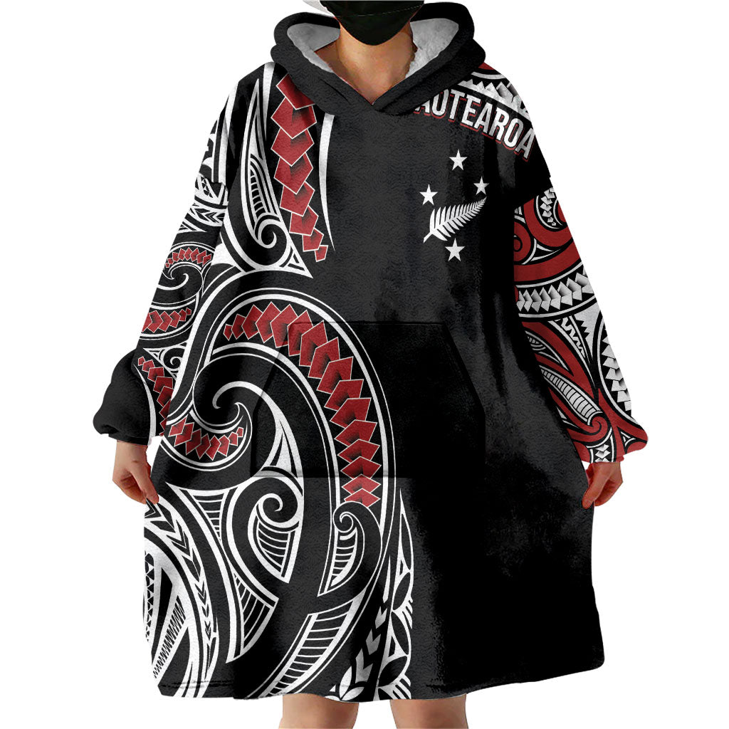 New Zealand Darts Personalized Hei Manaia Wearable Blanket Hoodie Classic Kowhaiwhai