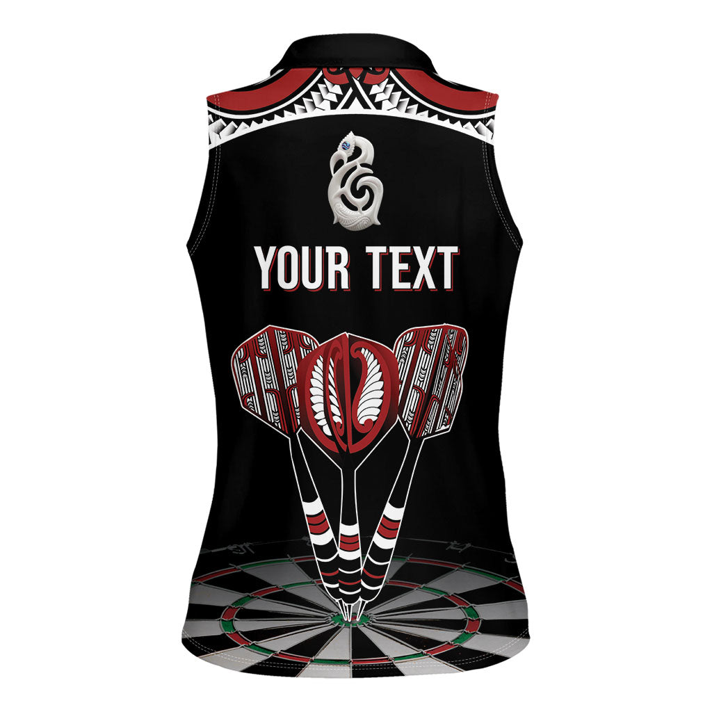 New Zealand Darts Personalized Hei Manaia Women Sleeveless Polo Shirt Classic Kowhaiwhai LT7 - Polynesian Pride