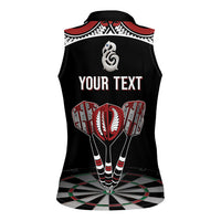 New Zealand Darts Personalized Hei Manaia Women Sleeveless Polo Shirt Classic Kowhaiwhai LT7 - Polynesian Pride