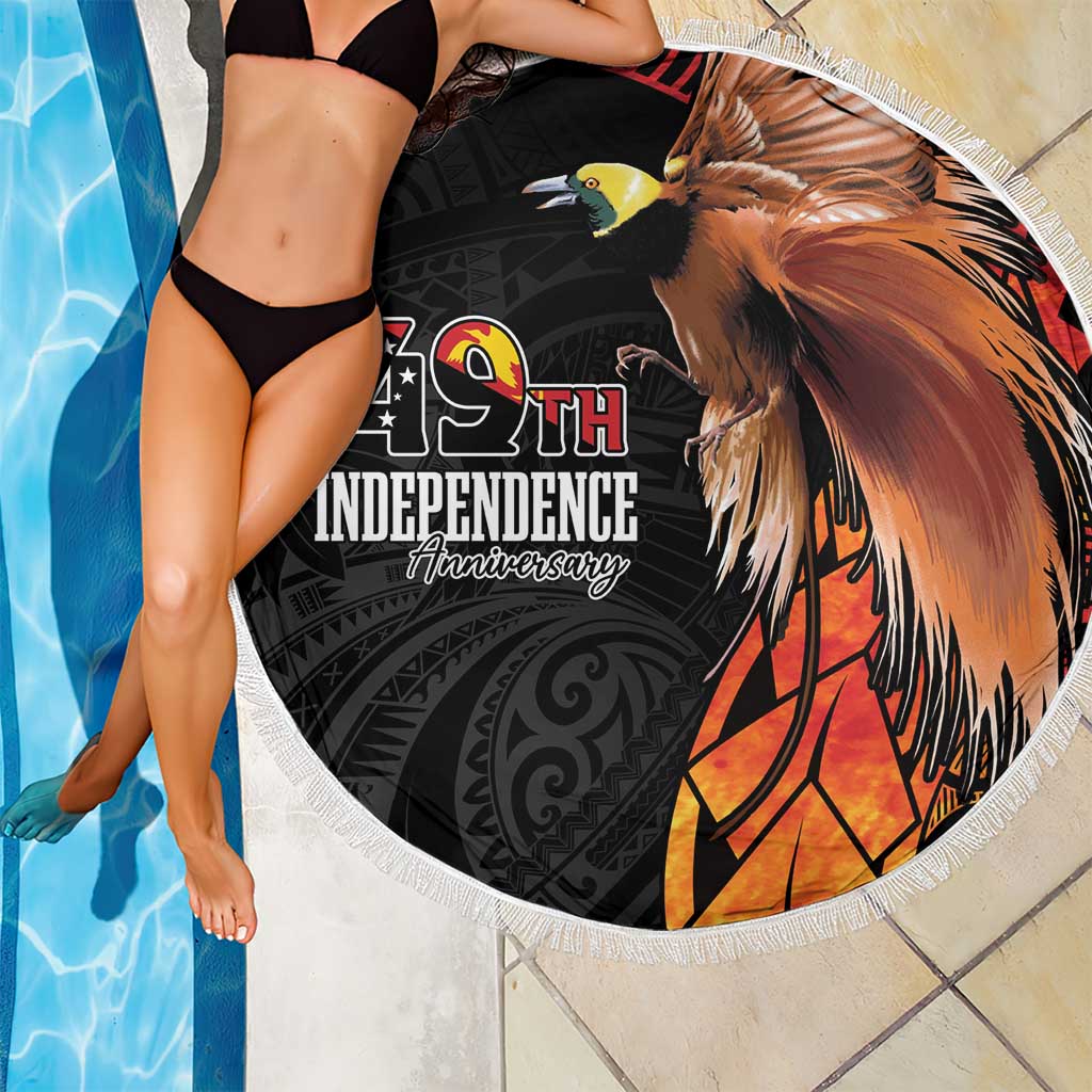 Papua New Guinea Beach Blanket Grunge Style 49th Independence Anni