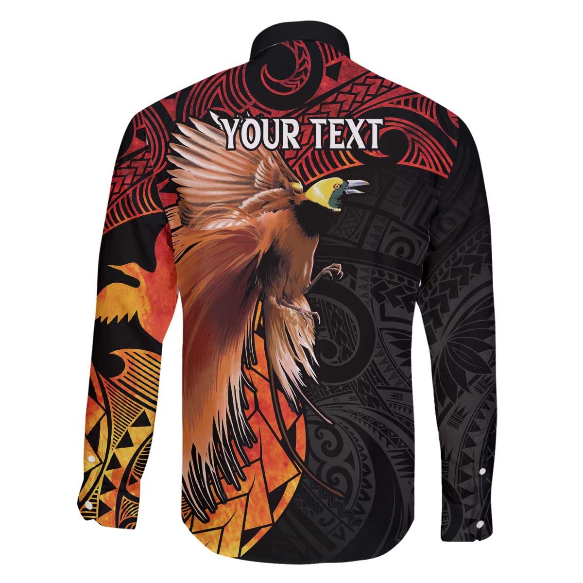 Papua New Guinea Personalised Family Matching Off The Shoulder Long Sleeve Dress and Hawaiian Shirt Grunge Style 49th Independence Anni