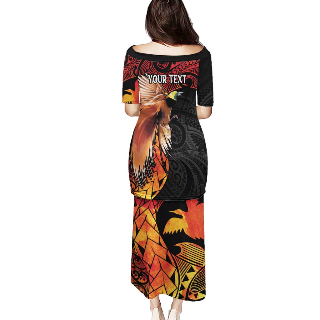 Papua New Guinea Personalised Puletasi Grunge Style 49th Independence Anni