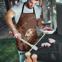 Aloha Hawaii Floral Tapa Apron Patchwork Mocha - Polynesian Pride