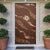 Aloha Hawaii Floral Tapa Door Cover Patchwork Mocha - Polynesian Pride