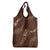 Aloha Hawaii Floral Tapa Grocery Bag Patchwork Mocha - Polynesian Pride