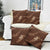 Aloha Hawaii Floral Tapa Pillow Cover Patchwork Mocha - Polynesian Pride