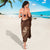 Aloha Hawaii Floral Tapa Sarong Patchwork Mocha - Polynesian Pride