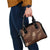 Aloha Hawaii Floral Tapa Shoulder Handbag Patchwork Mocha - Polynesian Pride