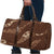 Aloha Hawaii Floral Tapa Travel Bag Patchwork Mocha - Polynesian Pride