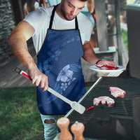 Aloha Hawaii Floral Tapa Apron Patchwork Navy - Polynesian Pride