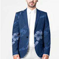 Aloha Hawaii Floral Tapa Blazer Patchwork Navy - Polynesian Pride