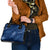 Aloha Hawaii Floral Tapa Shoulder Handbag Patchwork Navy - Polynesian Pride