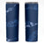 Aloha Hawaii Floral Tapa Skinny Tumbler Patchwork Navy - Polynesian Pride