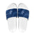Aloha Hawaii Floral Tapa Slide Sandals Patchwork Navy - Polynesian Pride