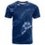 Aloha Hawaii Floral Tapa T Shirt Patchwork Navy - Polynesian Pride