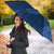 Aloha Hawaii Floral Tapa Umbrella Patchwork Navy - Polynesian Pride
