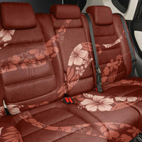 Aloha Hawaii Floral Tapa Back Car Seat Cover Patchwork Crimson - Polynesian Pride