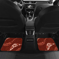 Aloha Hawaii Floral Tapa Car Mats Patchwork Crimson - Polynesian Pride