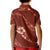 Aloha Hawaii Floral Tapa Kid Polo Shirt Patchwork Crimson - Polynesian Pride