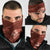Aloha Hawaii Floral Tapa Neck Gaiter Patchwork Crimson - Polynesian Pride