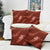 Aloha Hawaii Floral Tapa Pillow Cover Patchwork Crimson - Polynesian Pride