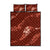 Aloha Hawaii Floral Tapa Quilt Bed Set Patchwork Crimson - Polynesian Pride
