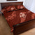 Aloha Hawaii Floral Tapa Quilt Bed Set Patchwork Crimson - Polynesian Pride