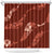 Aloha Hawaii Floral Tapa Shower Curtain Patchwork Crimson - Polynesian Pride
