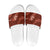 Aloha Hawaii Floral Tapa Slide Sandals Patchwork Crimson - Polynesian Pride