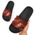 Aloha Hawaii Floral Tapa Slide Sandals Patchwork Crimson - Polynesian Pride