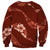 Aloha Hawaii Floral Tapa Sweatshirt Patchwork Crimson - Polynesian Pride