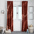 Aloha Hawaii Floral Tapa Window Curtain Patchwork Crimson - Polynesian Pride