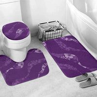 Aloha Hawaii Floral Tapa Bathroom Set Patchwork Violet - Polynesian Pride