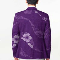 Aloha Hawaii Floral Tapa Blazer Patchwork Violet - Polynesian Pride