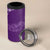 Aloha Hawaii Floral Tapa 4 in 1 Can Cooler Tumbler Patchwork Violet - Polynesian Pride