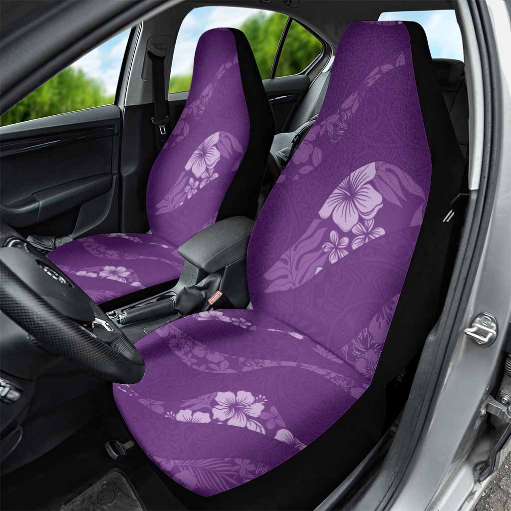 Aloha Hawaii Floral Tapa Car Seat Cover Patchwork Violet - Polynesian Pride